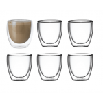 Classica  250ml Twin Wall Glass Set  (6 Pieces)  